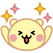 きいろいくまキラキラ